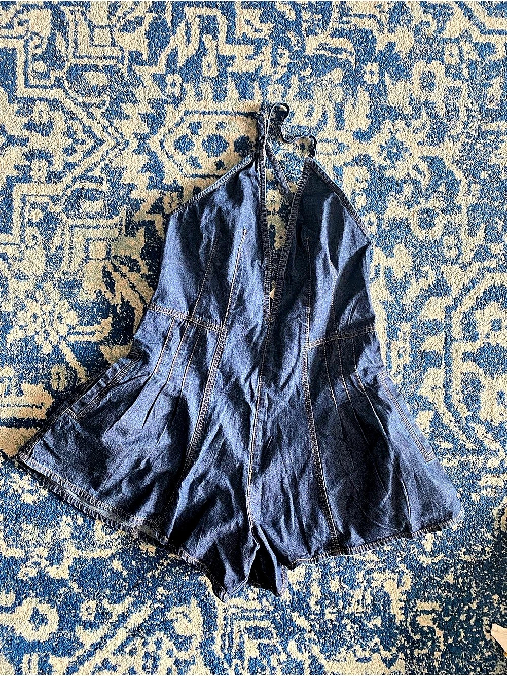 We the Free Denim Romper Size Medium NWT